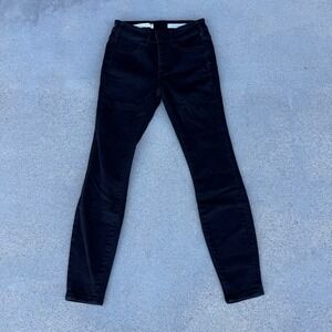 Pilcro and the Letterpress High Rise Skinny Black Jeans Size 25